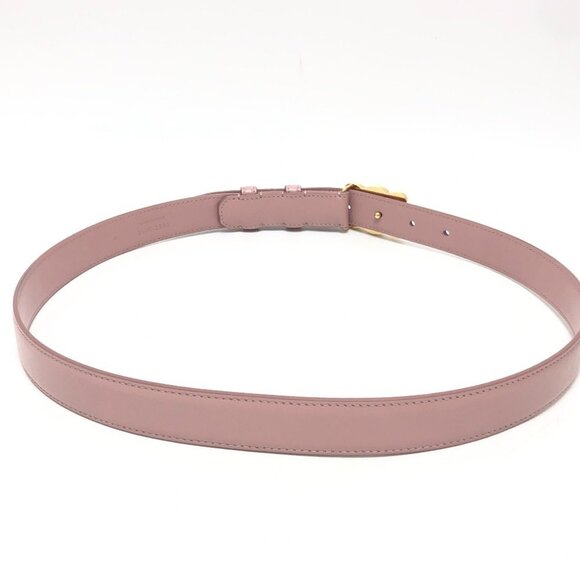 CELINE Pink Leather Belt - Picture 5 of 9